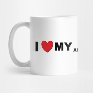 i love my red tri miniature australian shepherd Mug